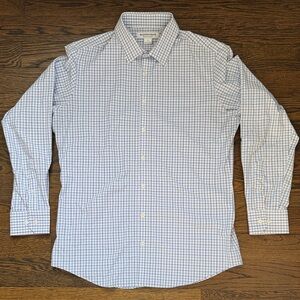 Mizzen+Main Blue Checkered Men's Shirt